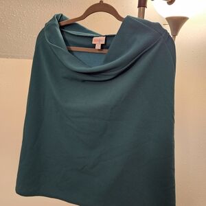 LuLaRoe Blue Asymmetrical A-Line Midi Skirt